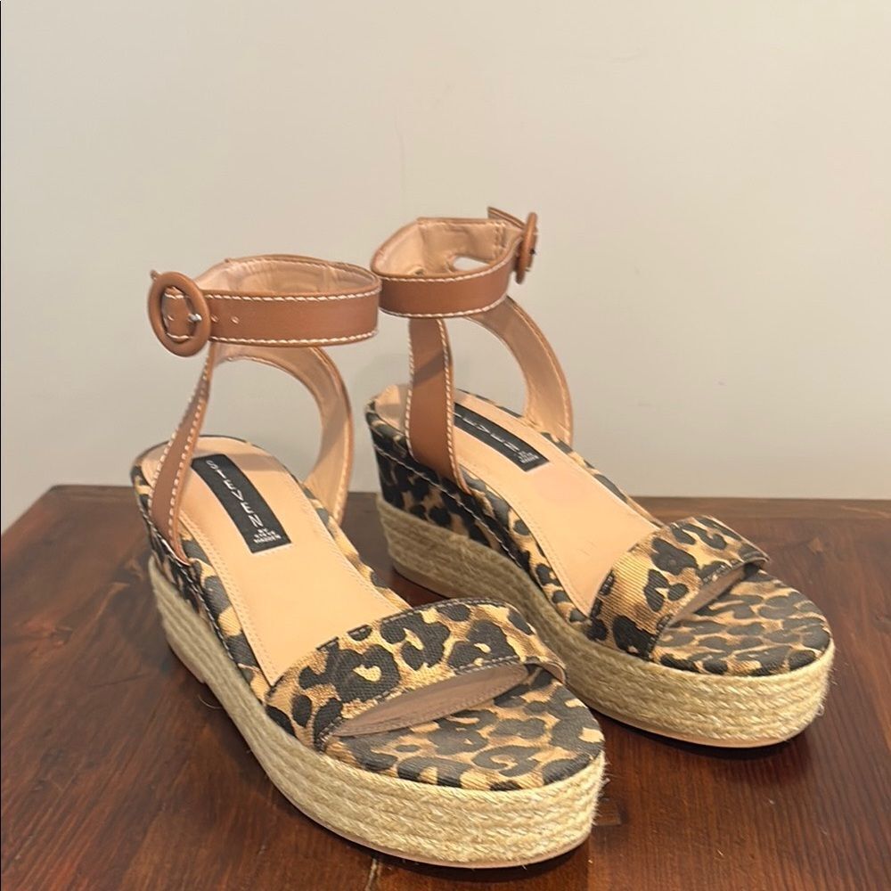 Steven by Steve Madden Kippie Ankle Strap Espadrille Wedge Sandals Size 8.5M